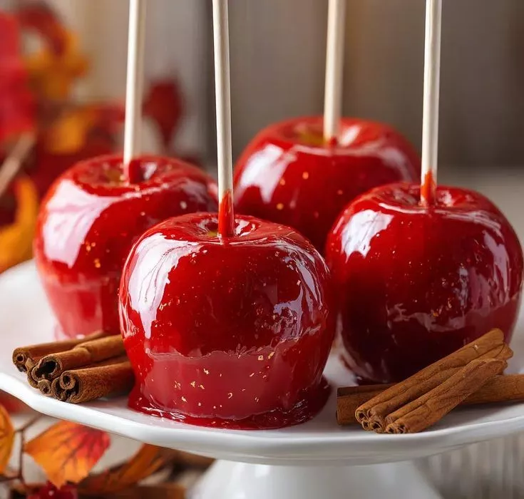 Manzanas Confitadas al Vino Tinto y Canela