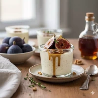 Panna Cotta De Maple Y Vainilla Con Higos Asados A Fea