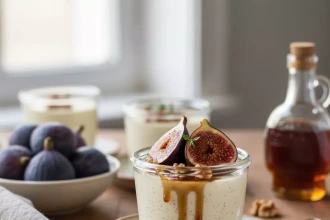 Panna Cotta De Maple Y Vainilla Con Higos Asados A Fea