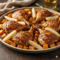 Pollo Al Horno Con Glaseado De Sidra Mostaza Antig Ff
