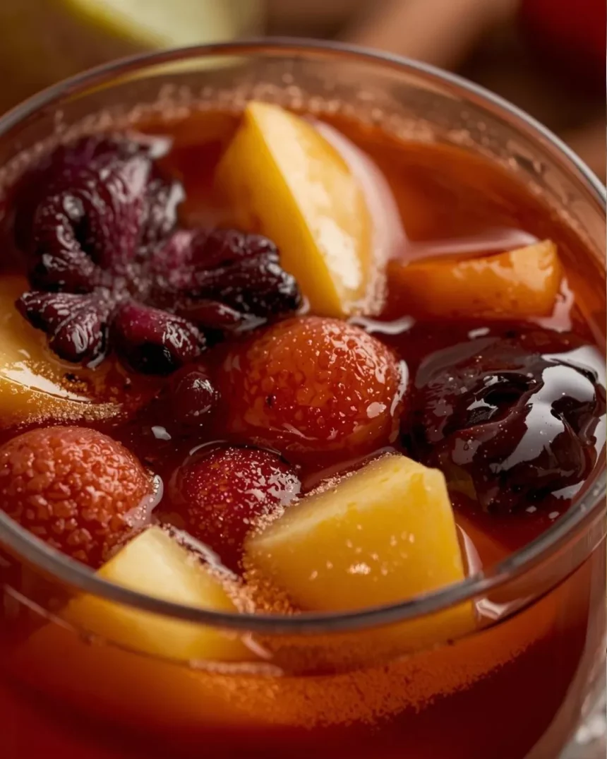 Imagen de Ponche navideño gourmet servida en plato