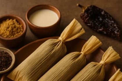 Tamalitos Negros de Chocolate y Chile Ancho