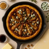 Tatin Salado De Pera Cebolla Caramelizada Queso Az 00c