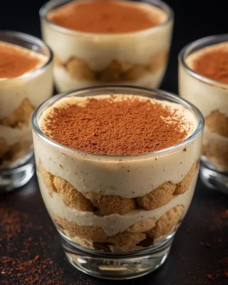 Tiramisú en vasitos