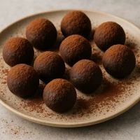 Trufas de Chocolate Oscuro con Calabaza y Canela