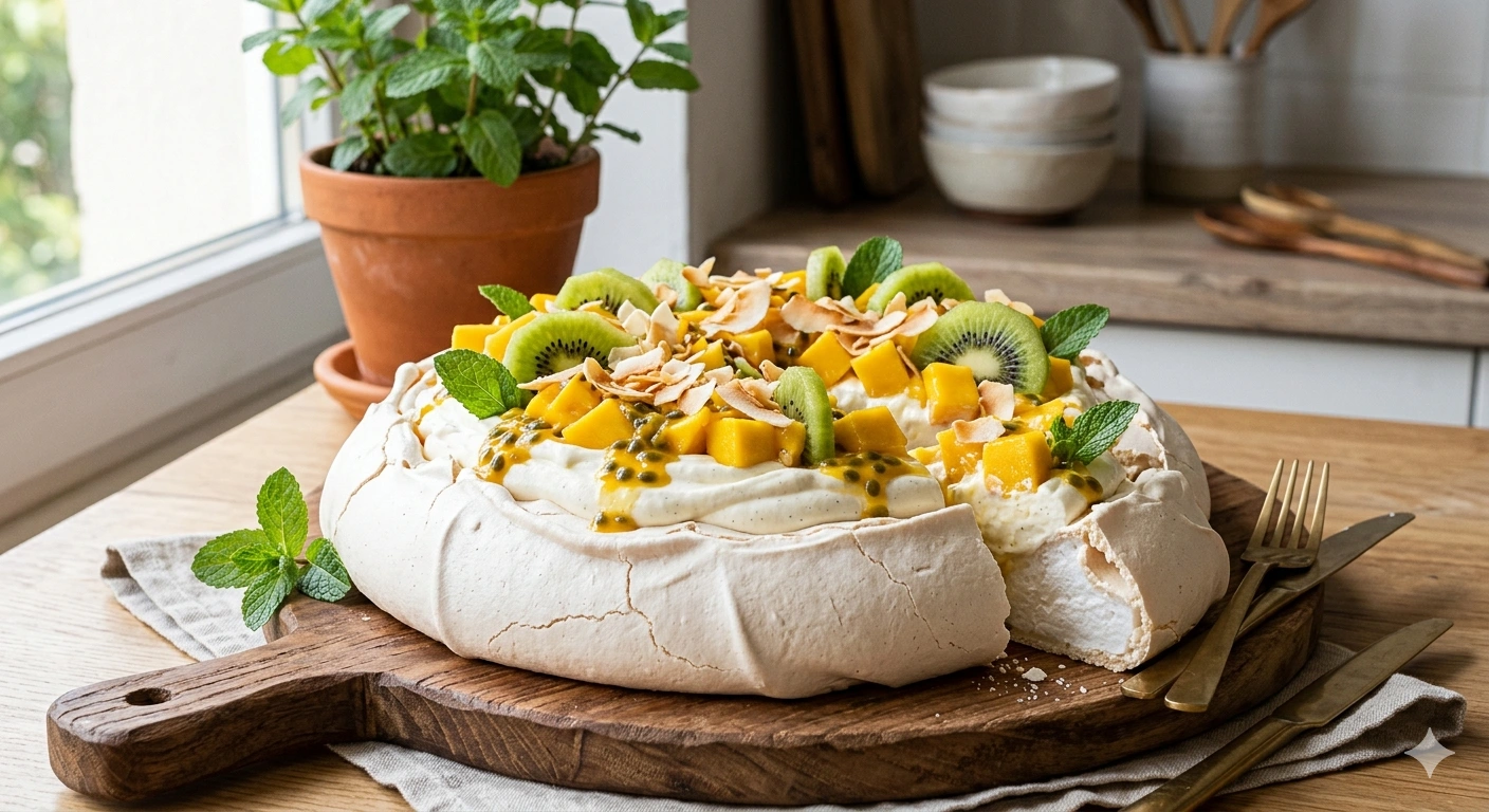 Pavlova Tropical de Mango