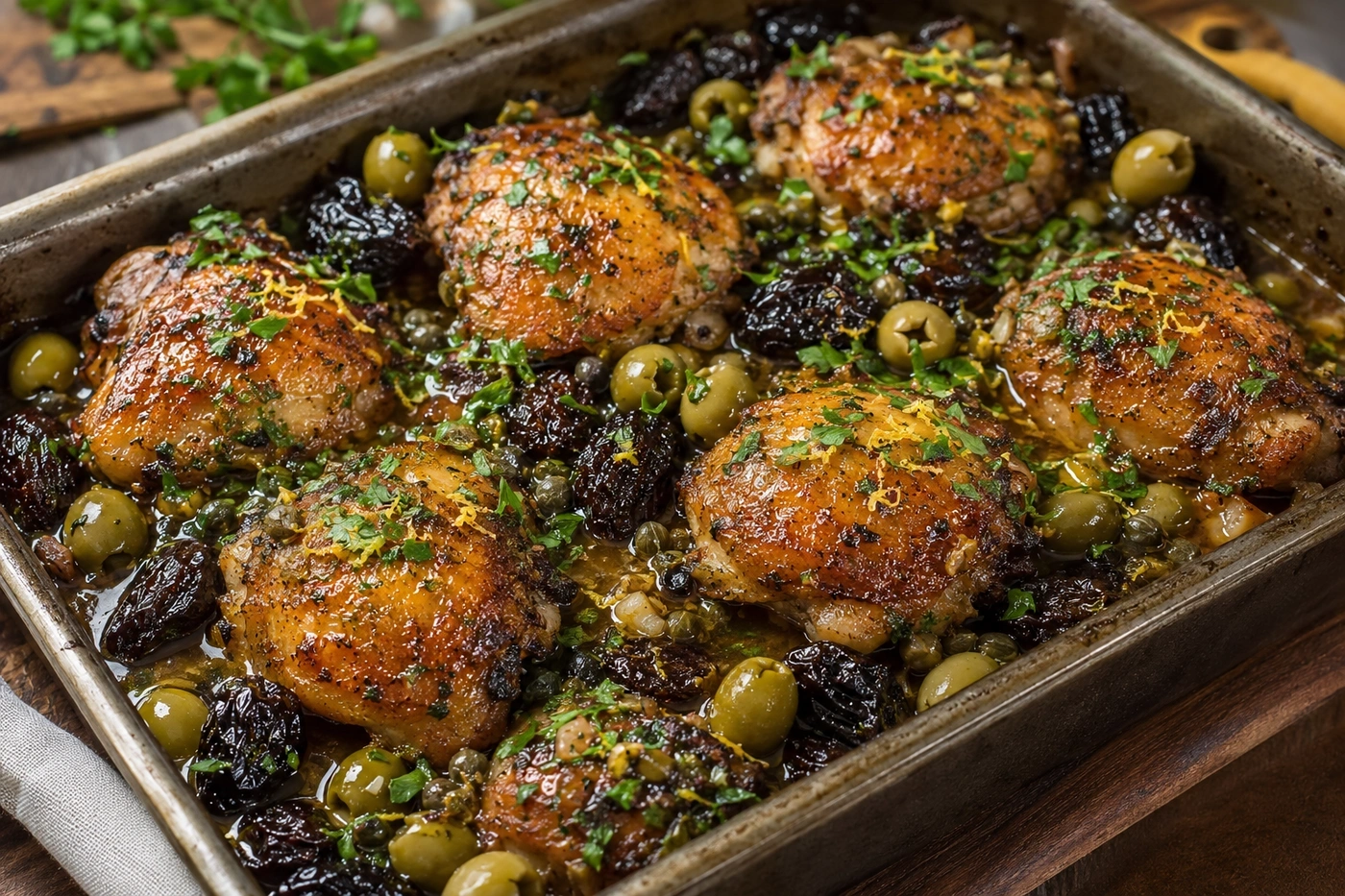 Pollo Marbella preparado y servido en casa