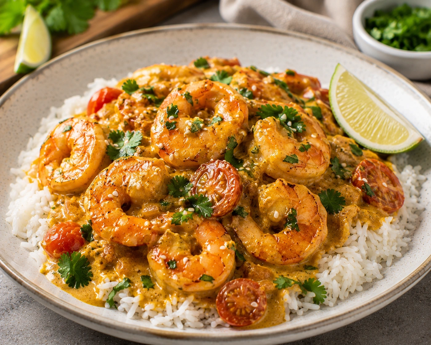 Creamy Curry Shrimp