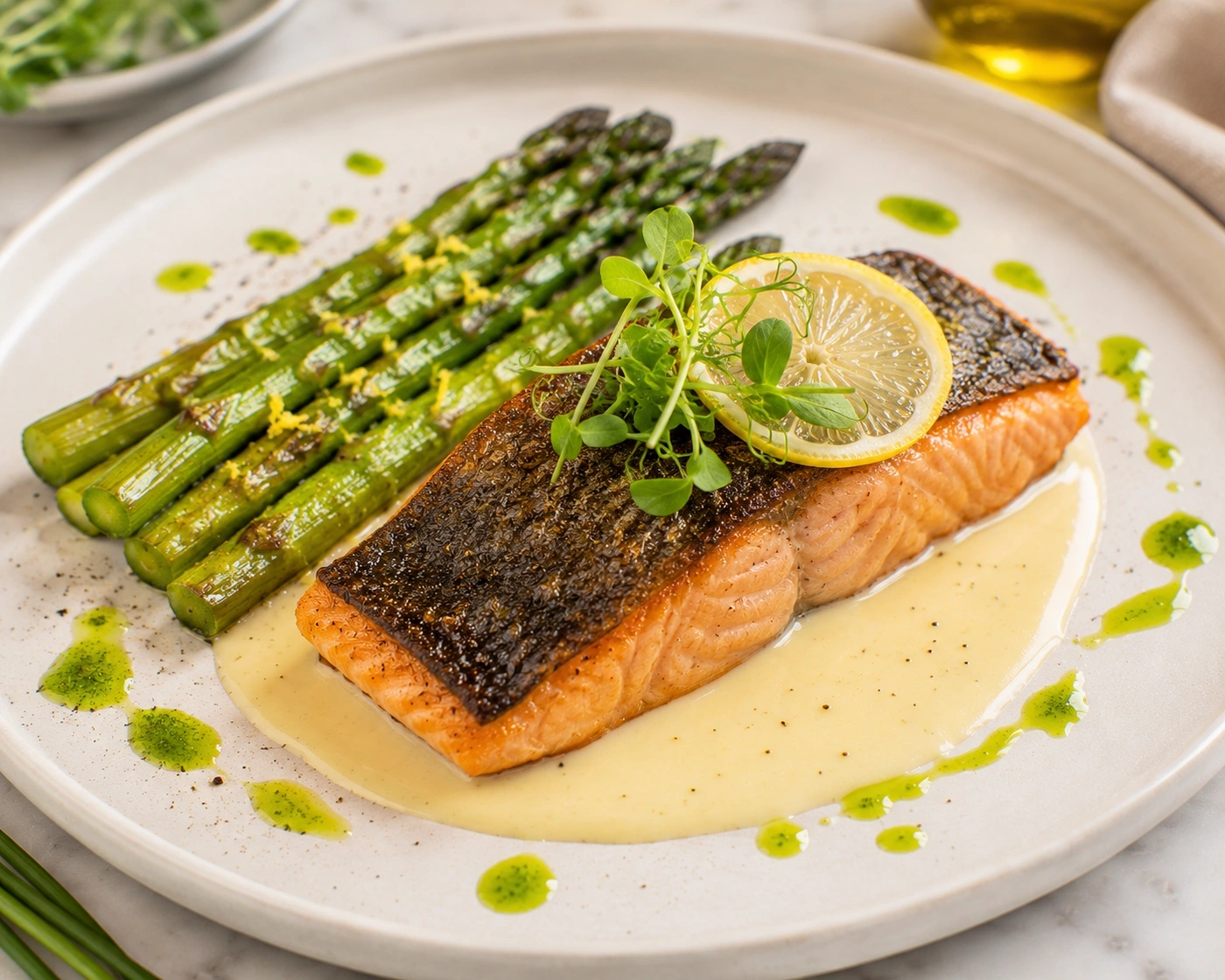 Salmón Con Beurre Blanc De Limón