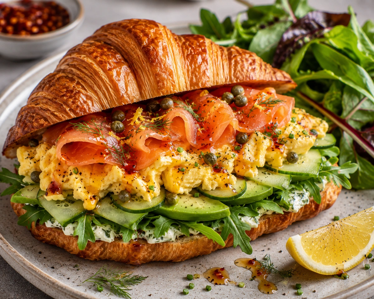 Croissant de Salmón Ahumado
