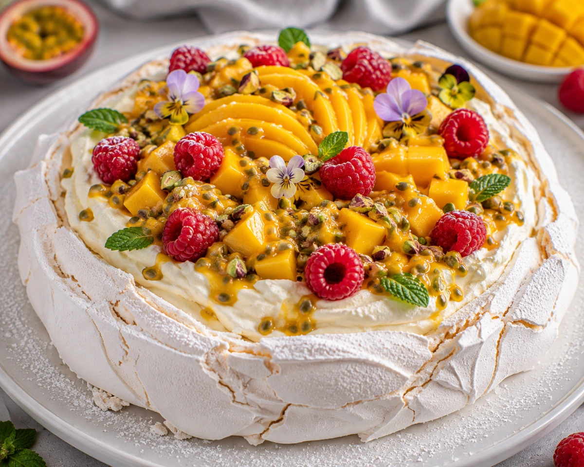 Pavlova de Vainilla con Crema de Mascarpone